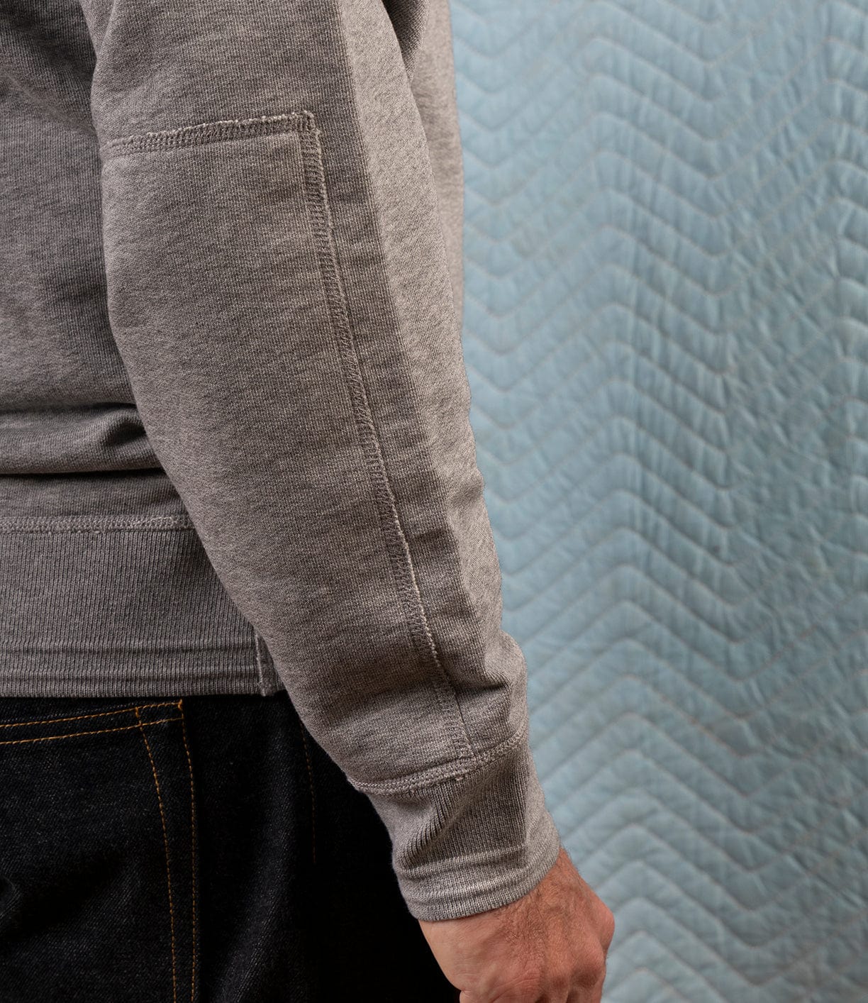 SRS Hooded Heather Gray Apparel Best Made Co.