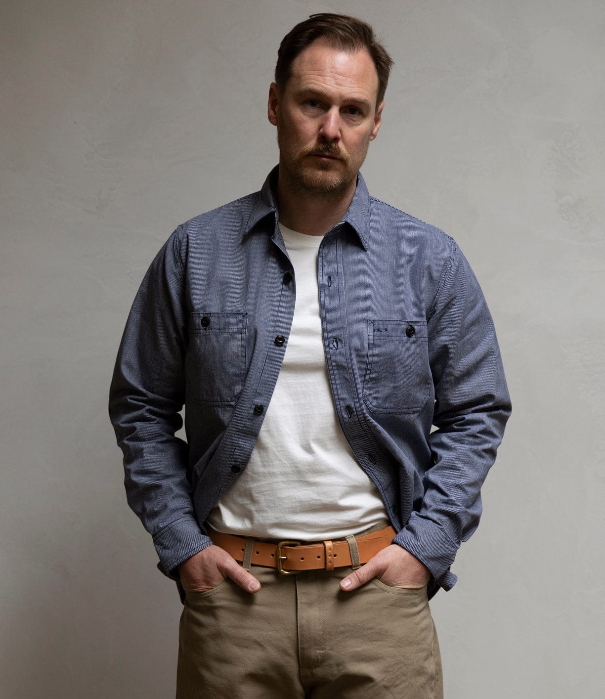 Indigo Stripe Workshirt Tops Best Made Co