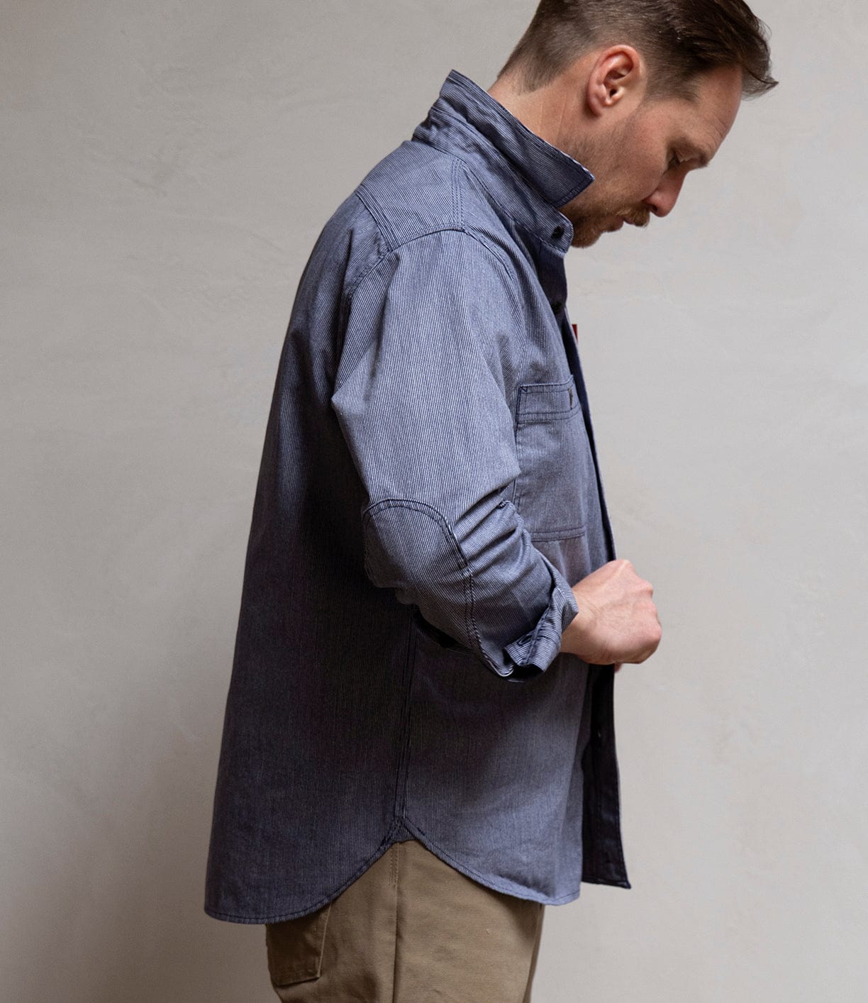 Indigo Stripe Workshirt Tops Best Made Co