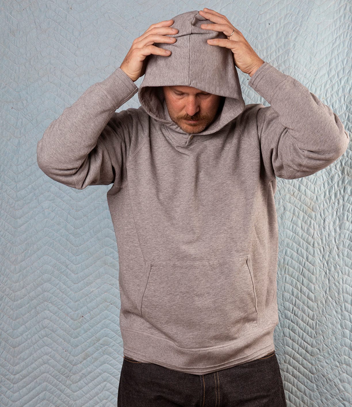 SRS Hooded Heather Gray Apparel Best Made Co.