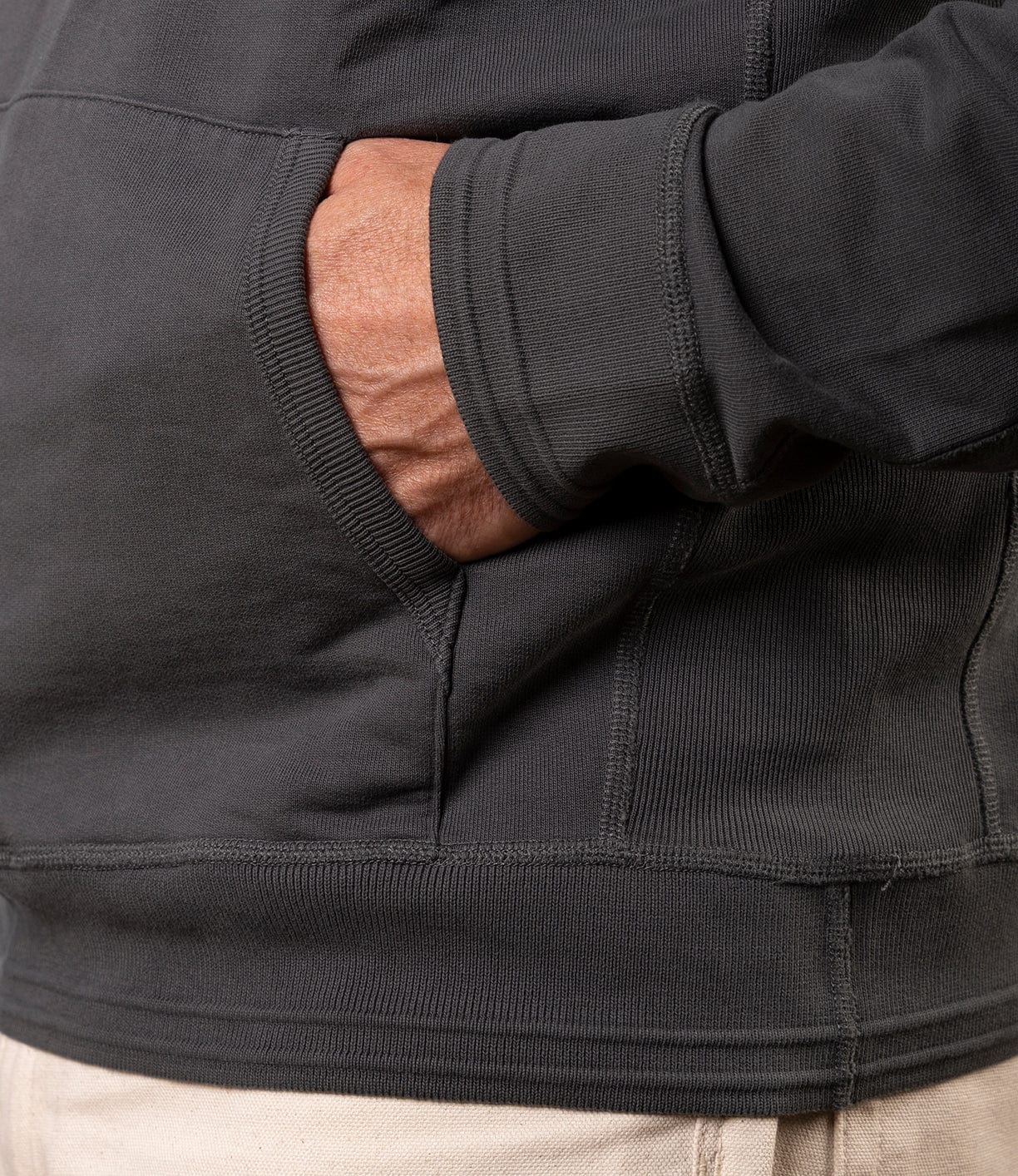 SRS Hooded Faded Black Apparel Best Made Co.